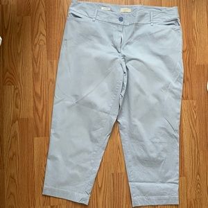 Seersucker LOFT Capris